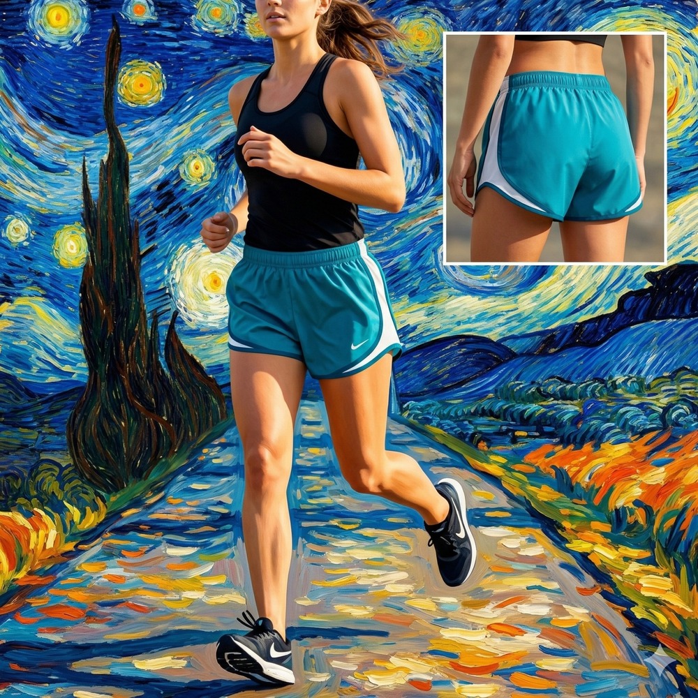 Nike Dri-FIT Tempo Running Shorts Womens Large Chlorine Blue 831558-443 Training